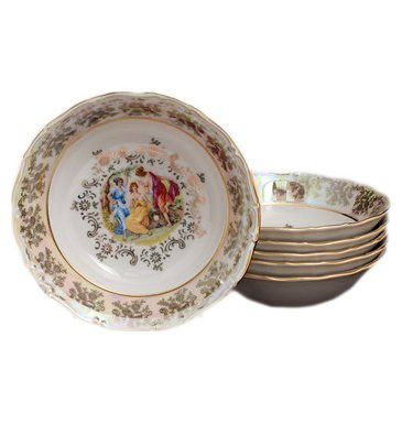 Набор салатников 19 см 6 шт  Bavarian Porcelain &quot;Фредерика /Мадонна перламутр&quot; / 091946