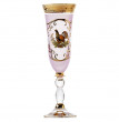 Бокалы для шампанского 200 мл 6 шт  Bohemia &quot;Грация /Охота розовая&quot; / 001524