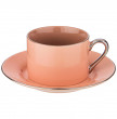 Набор чайных пар 220 мл 6 шт  LEFARD &quot;Розово-кофейные /Платина&quot; / 230677