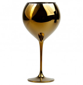 Бокалы для красного вина 640 мл 2 шт  Crystalite Bohemia "Цецилия /Черное золото" / 231933