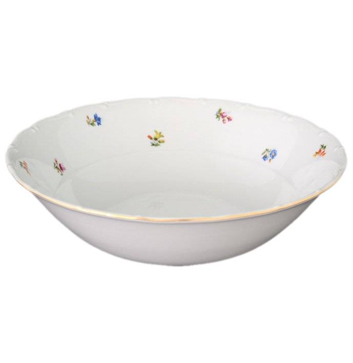 Салатник 23 см  Bohemia Porcelan Moritz Zdekauer 1810 s.r.o. "Офелия /Мелкие цветы" / 046405 в Санкт-Петербурге