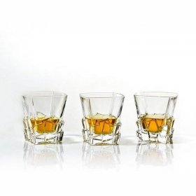 Стаканы для виски 310 мл 6 шт  Bohemia Jihlava &quot;Crack /Отводка золото&quot; / 314205