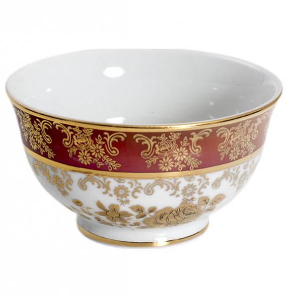 Пиала 10,5 см 1 шт  Royal Czech Porcelain &quot;Офелия /Золотая роза /Красная&quot; / 203899
