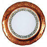 Набор тарелок 19 см 6 шт  МаМ декор "Фредерика /Золотые листики на красном" / 006510