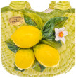 Корзина 32 см декоративная круглая  Orgia &quot;Лимоны&quot; / 246697