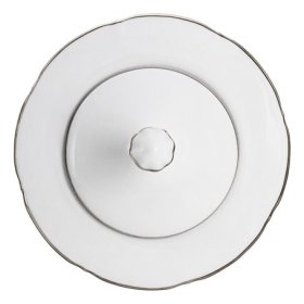 Сахарница 250 мл 10,5 см  Anna Lafarg Emily &quot;Lotus silver /Отводка платина&quot; / 378607