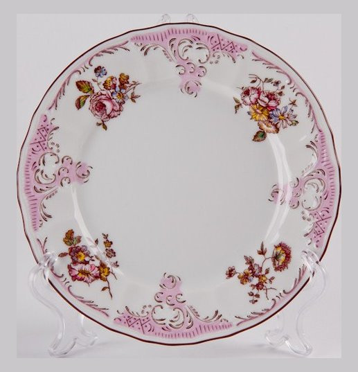 Набор тарелок 17 см 6 шт  Thun &quot;Бернадотт /Розовые розы&quot; / 021230