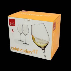 Бокалы для красного вина 470 мл 6 шт  Rona &quot;Celebration /Янтарь&quot; / 157530