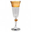 Бокалы для шампанского 150 мл 6 шт  Sonne Crystal &quot;Хрусталь с золотом&quot; / 067821