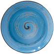 Тарелка 28,5 см глубокая голубая  Wilmax &quot;Spiral&quot; / 261663