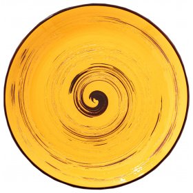 Тарелка 20,5 см жёлтая Wilmax "Spiral" / 261599