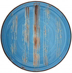 Тарелка 28 см голубая  Wilmax "Scratch" / 261497
