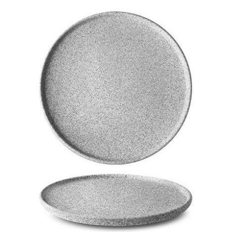 Тарелка 24 см 1 шт неглазурованная  G.Benedikt &quot;Optimo granit /Светло-серый&quot; / 276703