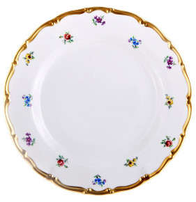 Набор тарелок 25 см 6 шт  Bohemia Porcelan Moritz Zdekauer 1810 s.r.o. "Анжелика 845 /Мелкие цветы" / 122565