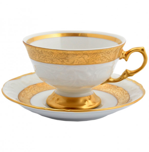 Набор чайных пар 200 мл 6 шт  Sterne porcelan &quot;Фредерика /Матовая лента&quot; / 128850