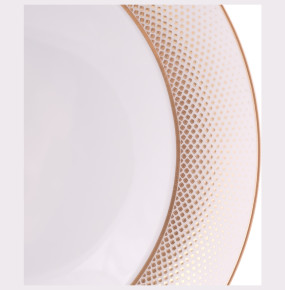 Набор тарелок 23,5 см 6 шт глубокие  Falkenporzellan "Deluxe shape /Rio white gold" / 341332