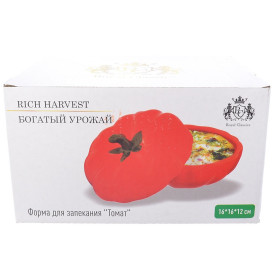 Форма для запекания 16 х 16 х 12 см с крышкой 600 мл  Royal Classics &quot;Rich harvest /Томат&quot; / 254808