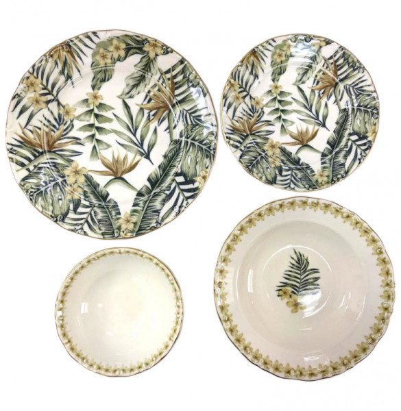 Набор тарелок 24 предмета на 6 персон  O.M.S. Collection &quot;Tulu Porselen&quot; / 285879