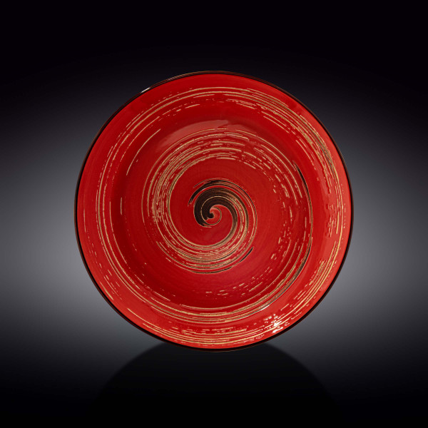 Тарелка 28,5 см глубокая красная  Wilmax &quot;Spiral&quot; / 261558