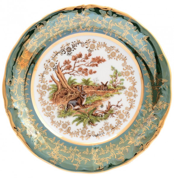 Набор тарелок 19 см 6 шт  Sterne porcelan &quot;Фредерика /Охота зеленая&quot; / 128770