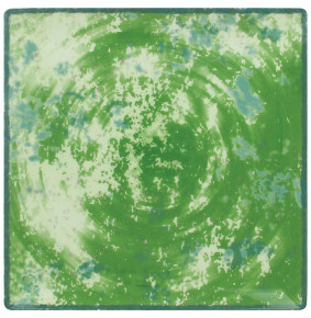 Тарелка 27 х 27 х 2,6 см квадратная зеленая  RAK Porcelain "Peppery" / 314814