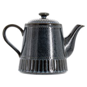 Ваза для цветов 16,5 см черно-синяя в крапинку  Home &amp; Style &quot;Чайник /Black Kitchen&quot; / 376003