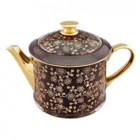 Заварочный чайник 400 мл  Leander &quot;Виндзор /Золотые цветы /шоколад&quot; 1 / 158688