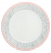 Блюдо 30 см круглое  Thun &quot;Яна /Серый мрамор с розовым кантом&quot; / 128481