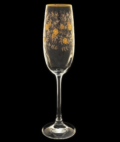 Бокалы для шампанского 180 мл 6 шт  Rona "Эсприт /Золотые цветы" / 029836