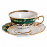 Кофейная пара 100 мл 1 шт  Royal Czech Porcelain "Фредерика /Охота зеленая" / 203976