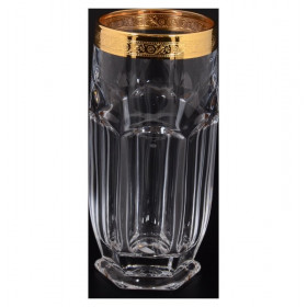 Стаканы для воды 300 мл 6 шт  Bohemia Gold &quot;Сафари /Золотой цветочный кант&quot; BG / 124827