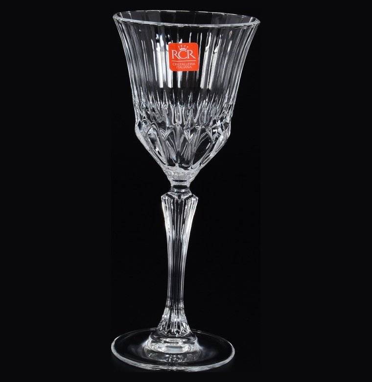 Бокалы для белого вина 220 мл 6 шт  RCR Cristalleria Italiana SpA &quot;Адажио /Без декора&quot; / 117010