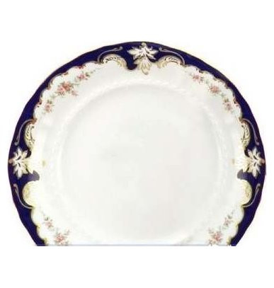 Набор тарелок 19 см 6 шт  Leander &quot;Соната /Бледные цветы /Кобальт&quot; / 158302