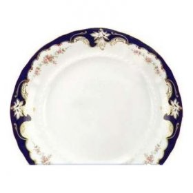 Набор тарелок 19 см 6 шт  Leander &quot;Соната /Бледные цветы /Кобальт&quot; / 158302