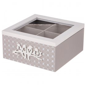 Шкатулка для чая 18 х 18,5 х 9 см  LEFARD &quot;Love&quot; / 285311