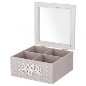 Шкатулка для чая 18 х 18,5 х 9 см  LEFARD &quot;Love&quot; / 285311