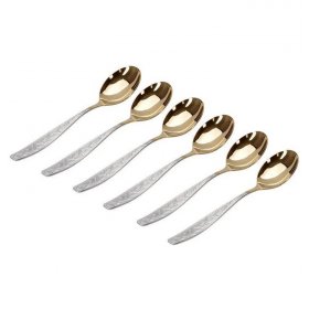 Столовые приборы 6 предметов Столовые ложки  АО «Нытва» "Уралочка" (частичное покрытие) / 134015