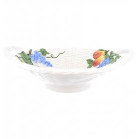 Блюдо 40 х 30 см круглое с ручками  Annaluma snc &quot;Фрукты&quot; / 262659