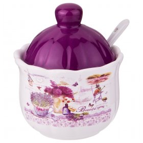 Сахарница 280 мл 10 х 10 х 12 см  Agness &quot;Лавандовая весна&quot; / 199894