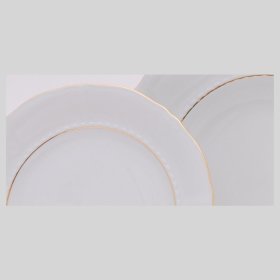 Набор тарелок 23 см 6 шт глубокие  Leander &quot;Соната /Отводка золото&quot; / 028031