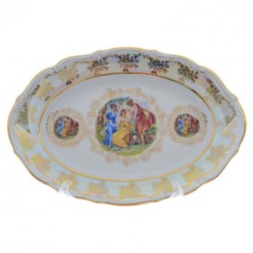 Блюдо 28 см овальное  Repast "Мария-Тереза /Мадонна перламутр" R-C / 288460
