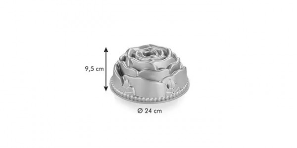 Форма для кекса 24 х 9,5 см высокая Роза  Tescoma &quot;DELÍCIA&quot; / 247510
