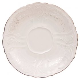 Блюдце 15,7 см круглое  Thun &quot;Бернадотт /Платиновый узор&quot; / 114306