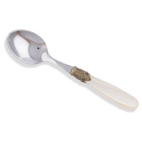 Столовые приборы 6 предметов Десертные ложки Domus Design "D&D /Ишиа" цвет шампанско-жемчужный / 133137