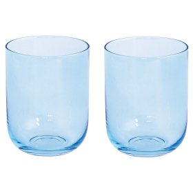 Стаканы для воды 390 мл 2 шт голубые Easy Life "Rainbow" (подарочная упаковка) / 355281