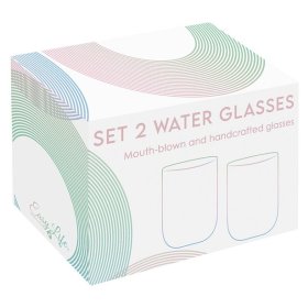 Стаканы для воды 390 мл 2 шт голубые  Easy Life &quot;Rainbow&quot; (подарочная упаковка) / 355281