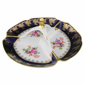 Менажница 29 см  Leander &quot;Мэри Энн /Полевой цветок /Кобальт&quot; / 095741