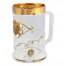 Кружка для пива 500 мл матово-белая  Star Crystal "Богемия /Антик золото" U-R / 098329