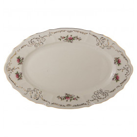 Блюдо 34 см овальное  Thun &quot;Бернадотт /Розалия /СК&quot; / 134099