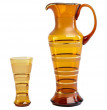 Набор для воды 7 предметов (кувшин + 6 стаканов) янтарный  Nd Art &quot;Золотые кольца /60013&quot; / 200589